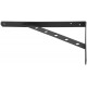 Уголок-кронштейн усиленный черный 350х250 мм (66110)