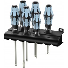 Набор отвёрток 6 пр. нерж. подставка PH 1x80/2x100 SL 0.5x3x80/0.8x4x100/1x5.5x125/1.2x6.5x150 серия 3334/6 Wera WE-032060