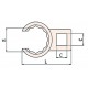 Насадка накидная с открытым зевом 3/83/4 искробезопасный сплав BeCu 164B-1012, HORTZ