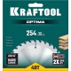 Пильный диск по дереву Optima, 254 х 30 мм, 40Т KRAFTOOL 36951-254-30
