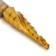 Сверло ступенчатое 4-12 мм, 9 ступеней, HSS-TiN RUNTEC RT-DS4-12-9