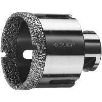 Коронка алмазная вакуумная АВК, d 54 мм, М14, 15 мм кромка ЗУБР Профессионал 29865-54