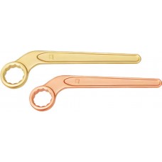 Ключ накидной изогнутый 65 искробезопасный сплав BeCu 157-65, HORTZ