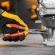 Длинногубцы прямые, диэлектрические рукоятки до 1000 В, трехкомпонентные рукоятки, 205мм Denzel (17305)