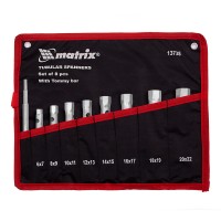 Набор ключей трубчатых торцевых 9 предметов Matrix