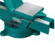 Кованые стальные тиски FORGE--130/150, с регулировкой компенсации люфта KRAFTOOL 32700-150