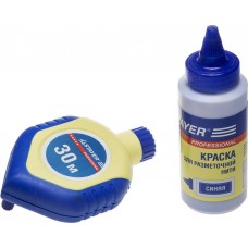 Шнур-отвес разметочный 30 м, 110 г, с синей краской в двухкомпонентном корпусе STAYER Professional 2-06383-H2