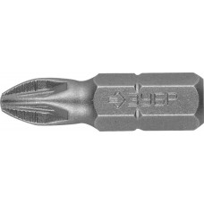 Биты кованые 2 шт, PZ2, 25 мм ЗУБР 26003-2-25-2