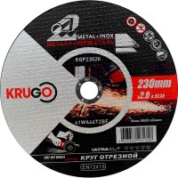 Диск отрезной по металлу KRUGO 230х2.0х22мм KQP23020