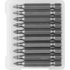 Биты кованые 10 шт, PH1, 50 мм ЗУБР 26001-1-50-10