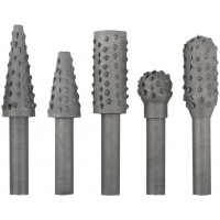 Шарошки стальные по дереву, 5 шт. (36455)