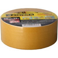 Лента клейкая двухсторонняя 50 мм, 25 м, на тканевой основе STAYER Professional 1217-25