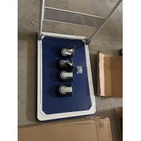 Тележка платформенная 150 кг TOR PH150 (740х480) со складной ручкой (резиновые колеса 100 мм) (1004024)