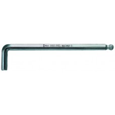 Г-образный ключ 1.5 x 90 мм хром с шаром серия 950 PKL Wera WE-022050
