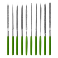 Набор надфилей алмазных 140 х 70 х 3 мм, 10 шт Сибртех (158357)