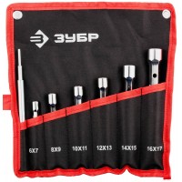 ЗУБР 7 шт, 6 - 17 мм, набор двухсторонних торцовых ключей (27190-H7)