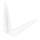 Кронштейн угловой с ребром, 100 х 125 мм, белый Сибртех (94015)