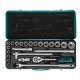 Набор торцевых головок с трещоткой 1/2, 24 предмета Stels
