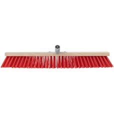 Щетка уличная Профи деревянная, жесткая щетина, металлическая тулейка под углом, 5-ти рядная, 600х65 мм (68058)