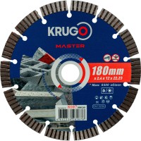 Диск алмазный Турбо сегментный KRUGO MASTER 180х2,4х22,2х10 mm 81071800268