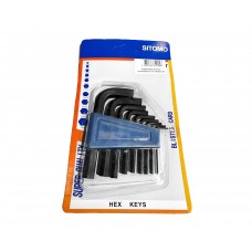 Набор ключей шестигранных изогнутых (9 шт) 1.5-10 SITOMO