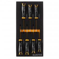Набор отверток S2 TORX в ложементе EVA, 7 предметов RUNTEC RT-SD1TE7F