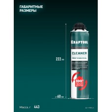 Очиститель монтажной пены CLEANER, 500 мл KRAFTOOL 41189_z01