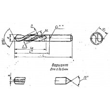 Сверло d 1,8 ц/х Р6М5 левое