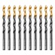 Сверло по металлу, 6,5 мм, HSS-Tin, Golden Tip, 10 шт. Denzel (717216)