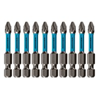 Бита торсионная PZ2 x 50 мм, для ударных шуруповертов, 10 шт. Gross (11495)