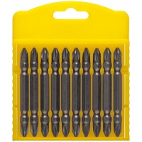 Биты сталь S2, Профи двухсторонние 65 мм PH2/PH2, 10 шт. (56782)