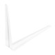 Кронштейн угловой с ребром, 200х250 мм, белый Сибртех (93953)