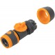 Соединитель двухкомпонентный 3/4 с запорным клапаном (77758)