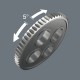 Трещотка 1/4 x 152 мм 72 зубца Zyklop Speed SB серия 8000 A Wera WE-073260
