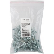 Шурупы оцинкованные, универсальные 4,5 х 30 100 шт Фасовка (20430-0)