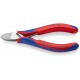 Бокорезы для электроники, округлая головка, 130 мм, 2-комп ручки (KN-7702130)