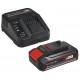 Перфоратор аккумуляторный Einhell PXC TE-HD 18 Li, 18В,1.2Дж, ЗУ + 1 акк. 2.5Ач (4513812SET)