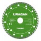 Диск алмазный отрезной сегментированный TURBO URAGAN 150 мм 36706-150  