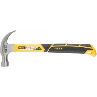 Молоток-гвоздодер, фиберглассовая усиленная ручка, Профи 28 мм, 450 гр. (44779)