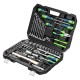Набор инструментов, 1/2, 1/4, пластиковый кейс 76 предметов Сибртех