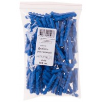 Дюбель распорный с шипами тип К синий 6 х 35 100шт.(фасовка) (23843-0)