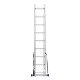 Лестница, 2 х 9 ступеней, алюминиевая, двухсекционная, Сибртех (97909)