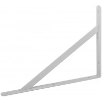Уголок-кронштейн усиленный белый 400х280 мм (66088)