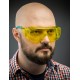 Защитные очки ULTRA, открытого типа, жёлтые, стекло увеличенного размера устойчивое к царапинам и запотеванию KRAFTOOL 110462