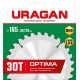 Диск пильный по дереву Optima URAGAN 185х30/20 мм 30Т 36801-185-30-30_z01  
