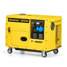 Генератор CHAMPION GG7500ES (PRO 5,5/6кВт 16лс 15л 12В 126кг, эл.стартер,счетчик,колеса,кожух) (GG7500ES)