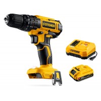 Дрель-шуруповерт ударная 20 В, 40 Н·м, 1 АКБ LMS (2 А·ч) STEHER CDS-40-21