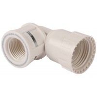 Переходник угловой ШиреФит накидная гайка - внутренняя резьба 16 мм - 1/2