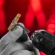 Щетка для дрели, 40 мм, плоская со шпилькой, латунированная витая проволока Matrix (74442)