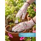 GRINDA COMFORT, L (9), садовые перчатки с прозрачным полиуретановым покрытием, розовые, 13 класс (11291-L_z01)